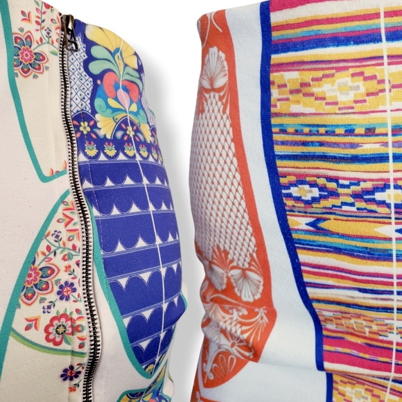 Multicolored Patterned Pencil Skirt by Dress to - Size Small - Picture 2 of 7